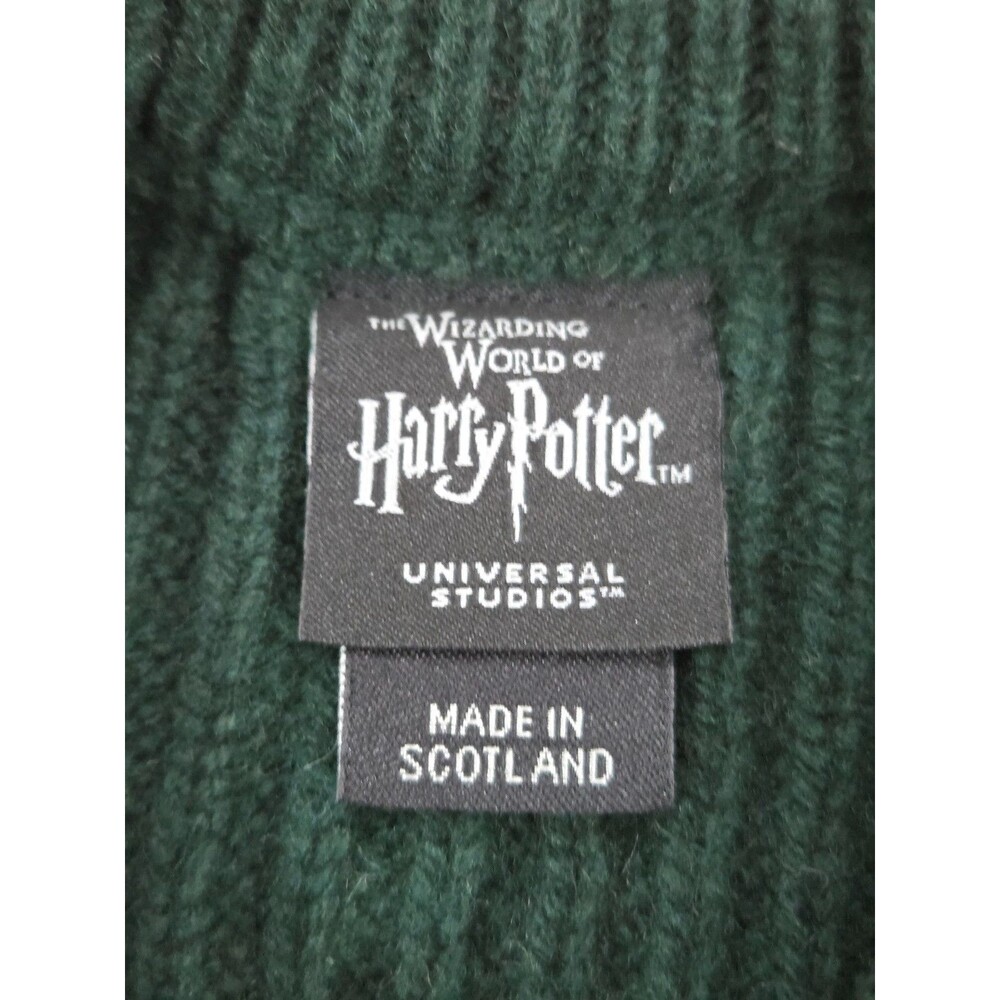 Wizarding World Of Harry Potter Slytherin Quidditch Lambswool Sweater Adult XS - Picture 6 of 6